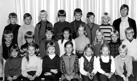 Luokka 3a lukuvuosi 1970-71